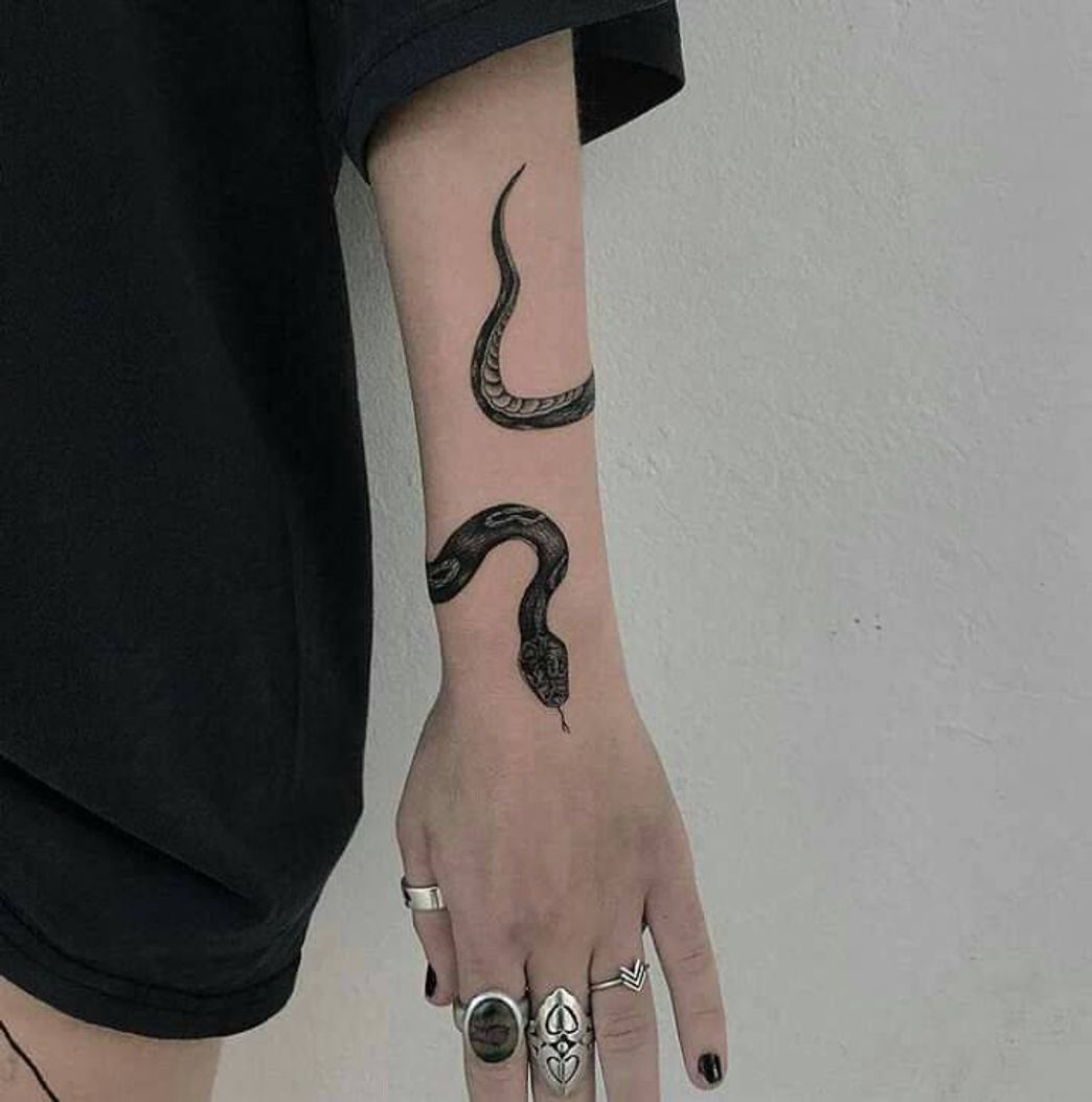 Fashion Tatuagem Snake