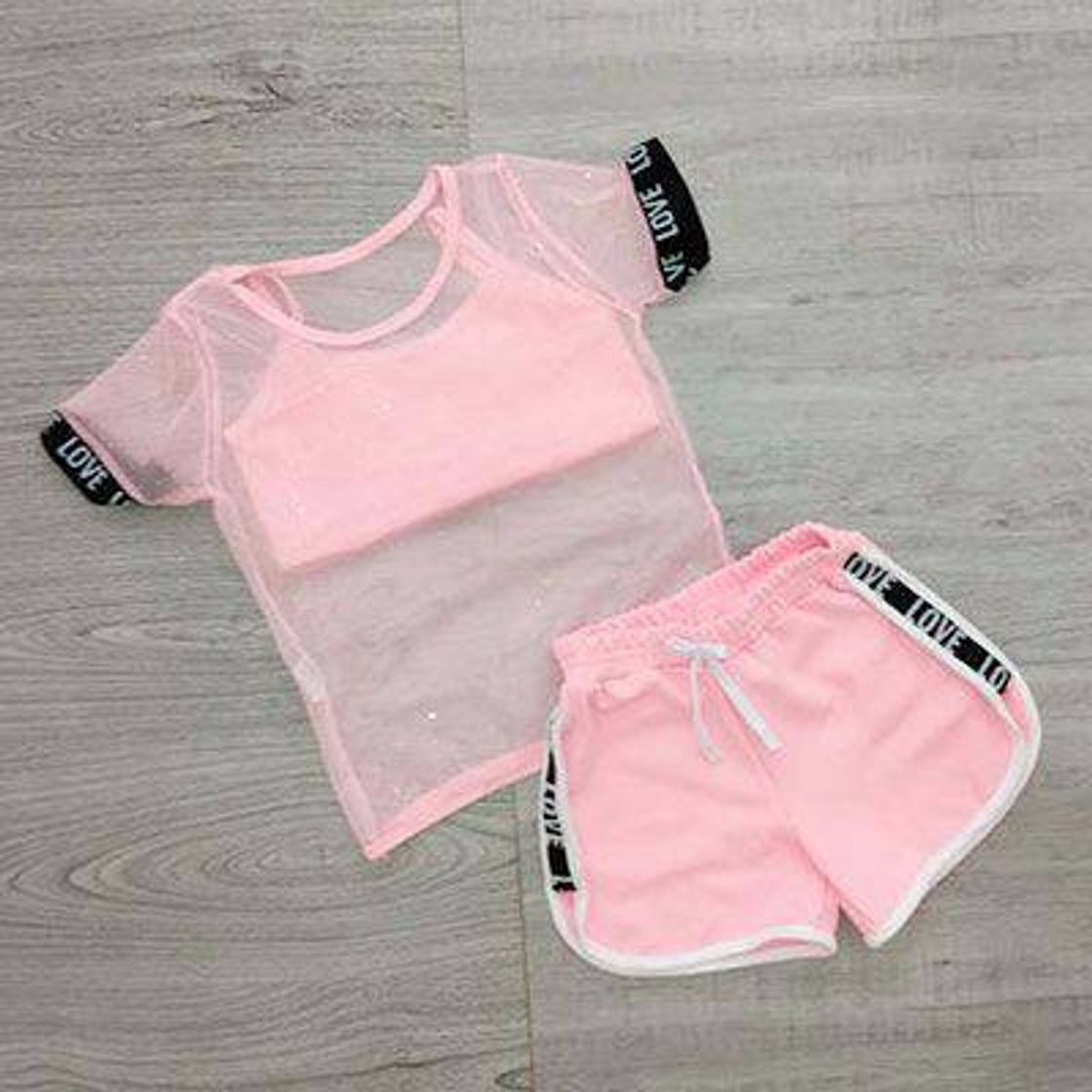 Fashion Conjunto rosa