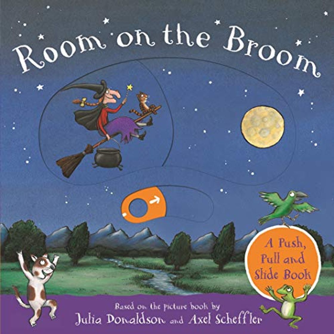 Libros Room on the Broom: A Push, Pull and Slide Book