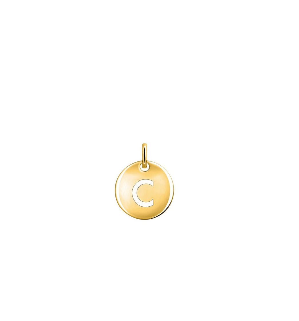 Products Gold C initial necklace