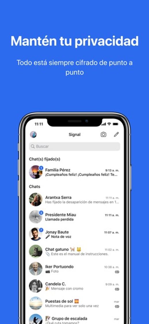 Moda ‎Signal - Mensajería privada en App Store