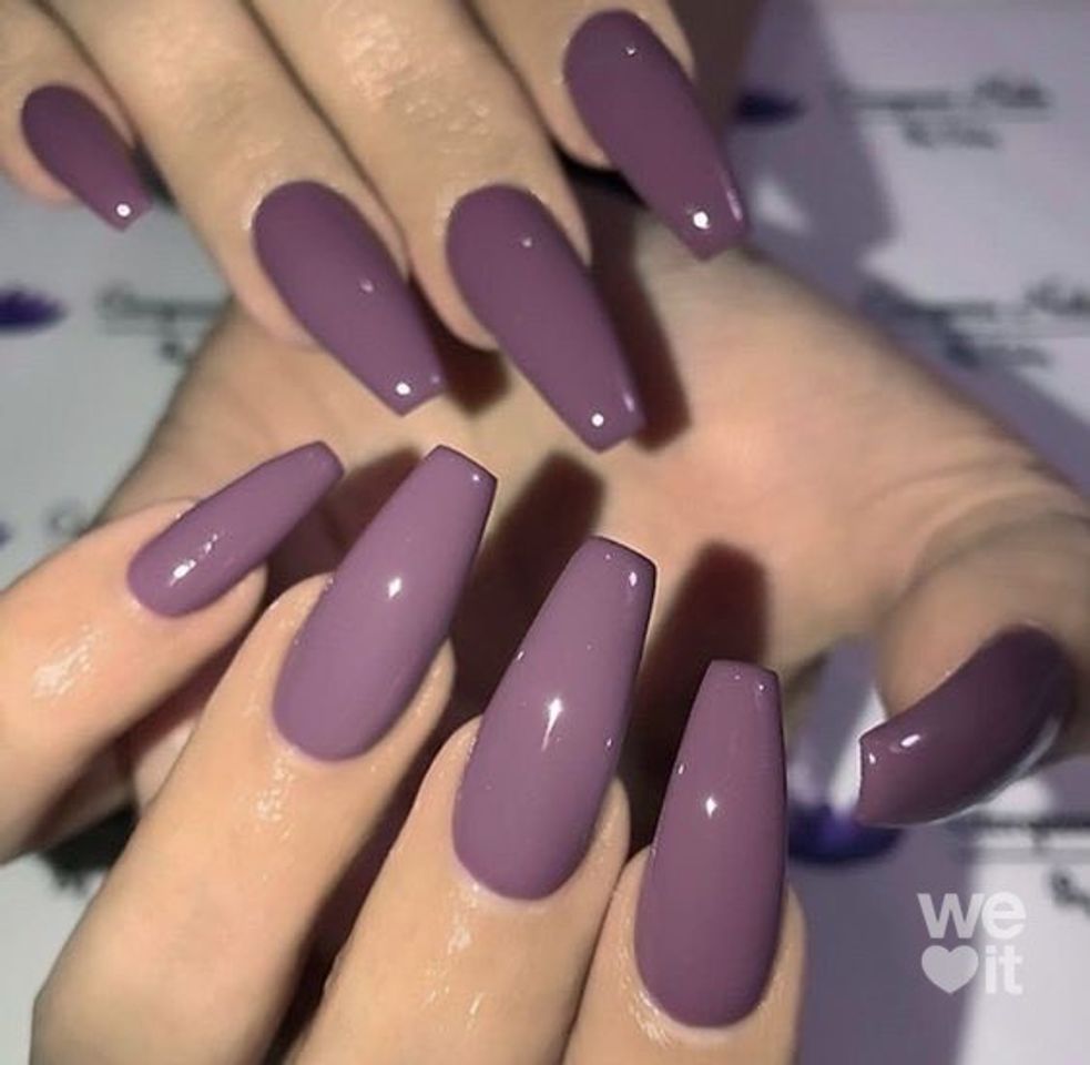 Fashion Esmalte roxo - unhas 💜