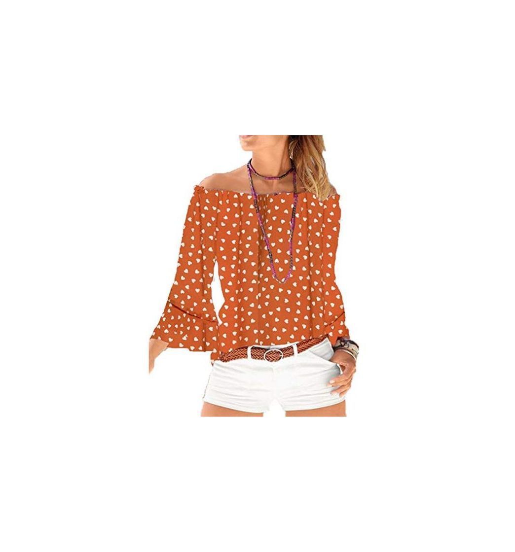 Social Yiarnme Mujer Verano Casual Blusa Camiseta 3/4 Manga Suelto T-Shirt Tops Sin