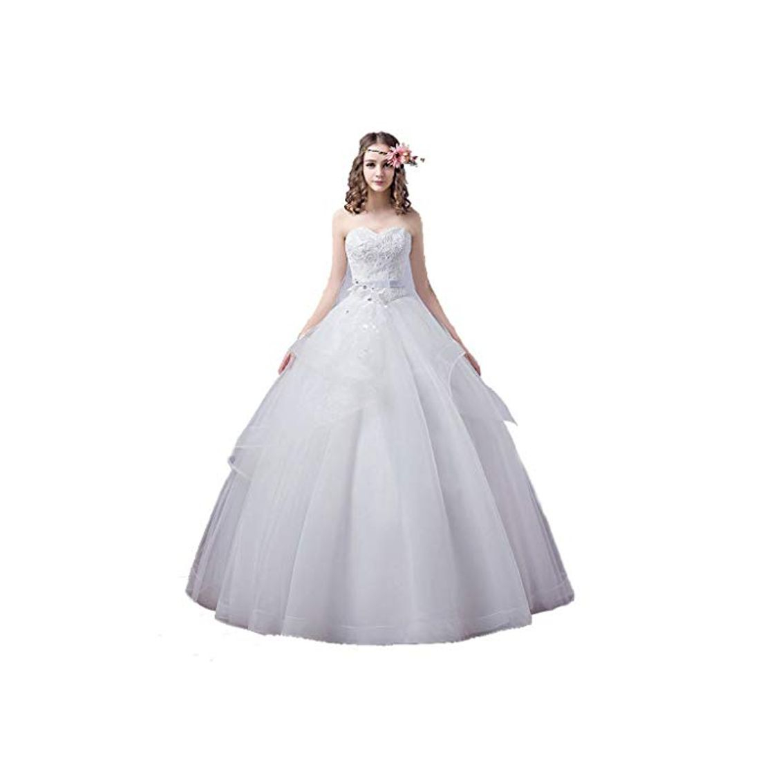 Fashion Vestido Nupcial 2019 Elegante de Encaje corsé Vestido de Novia de la