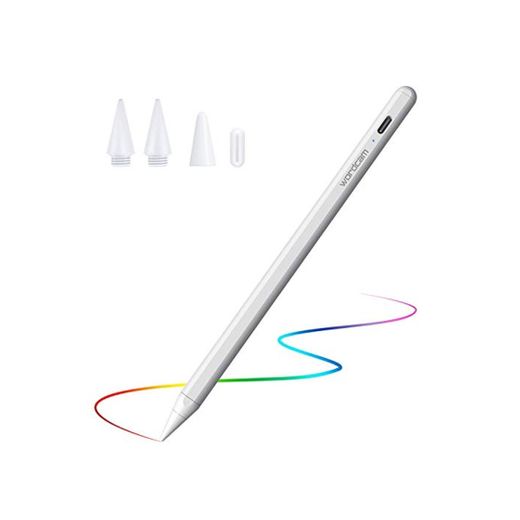 Stylus Pen para iPad, Lápiz sin Retraso, Alta Precisión, Inclinación, Palm Rejection,