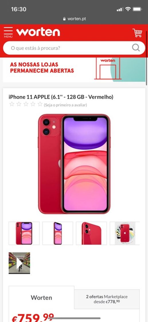 Productos iPhone 11 vermelho 128gb 