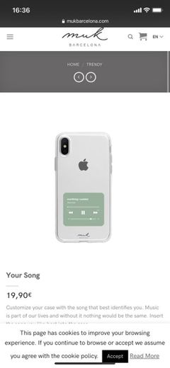 Capa personalizavel música iPhone 
