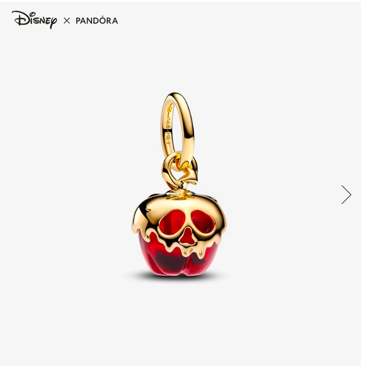 Moda Conta Pendente Evil Queen Apple Disney Villains