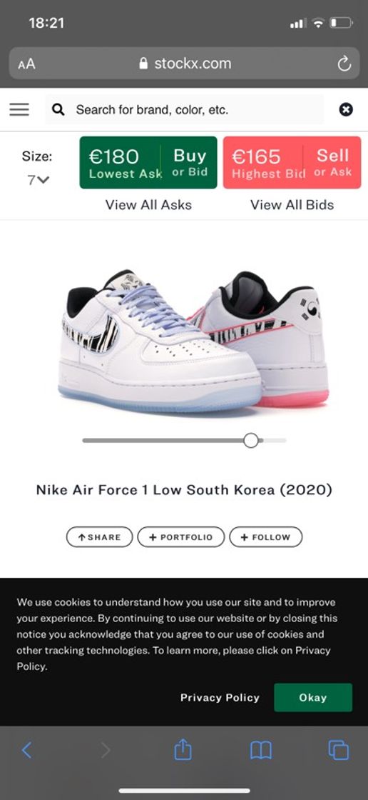 Moda Nike Air Force 1 Low South Korea