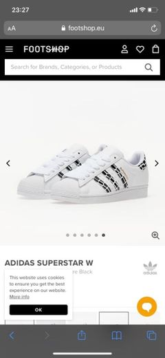 adidas Superstar White Leopard Stripes