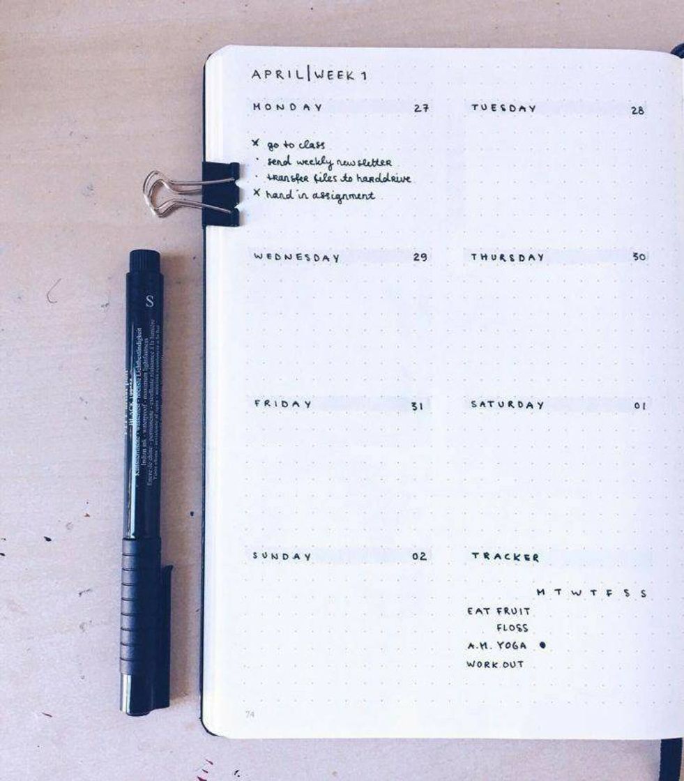 Fashion Ideias para bullet journal 