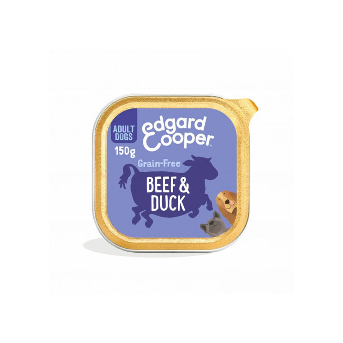 Social Tarrina de alimento para perros sin cereales con vacuno y pato
