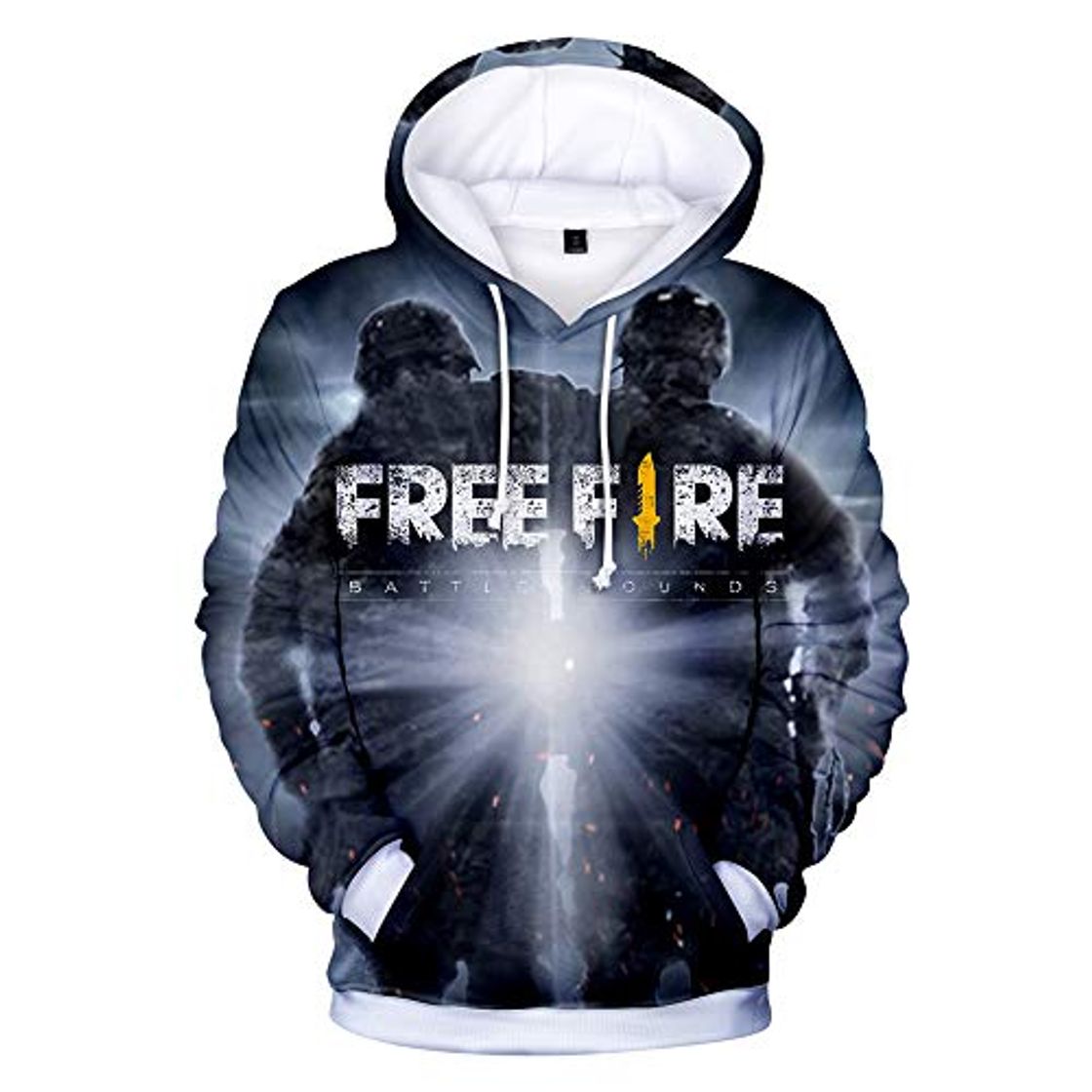 Fashion Free Fire Abrigos Sudadera Impresión 3D Sudadera con Capucha Popular Anime Pullover