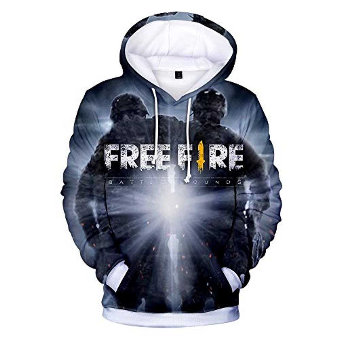 Fashion Gratis Fire Shooting Juego 3D Sudaderas con capucha Hombres