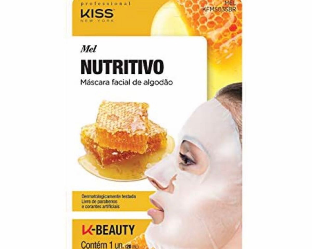 máscara facial de mel