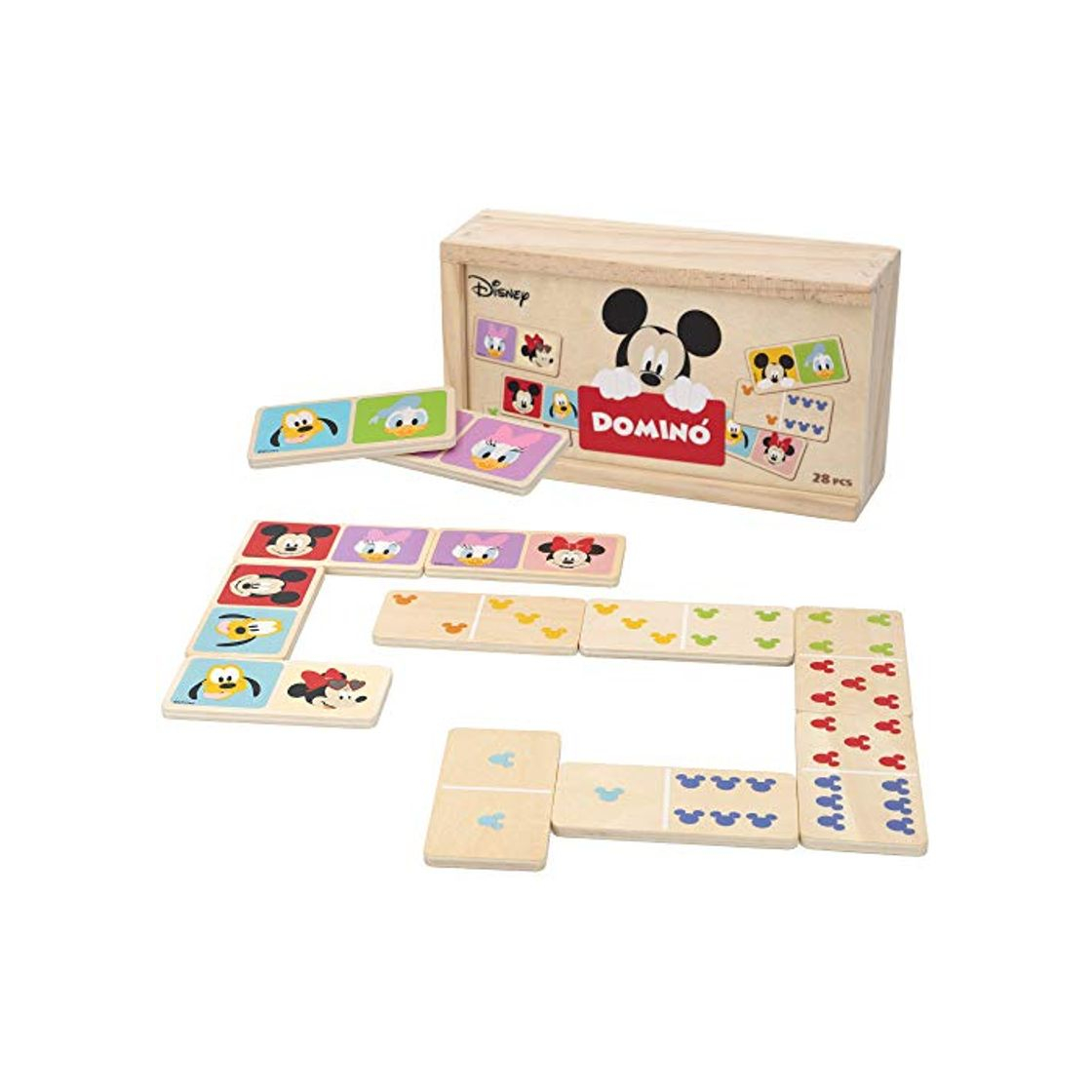 Producto Disney - Domino de madera Mickey y Minnie