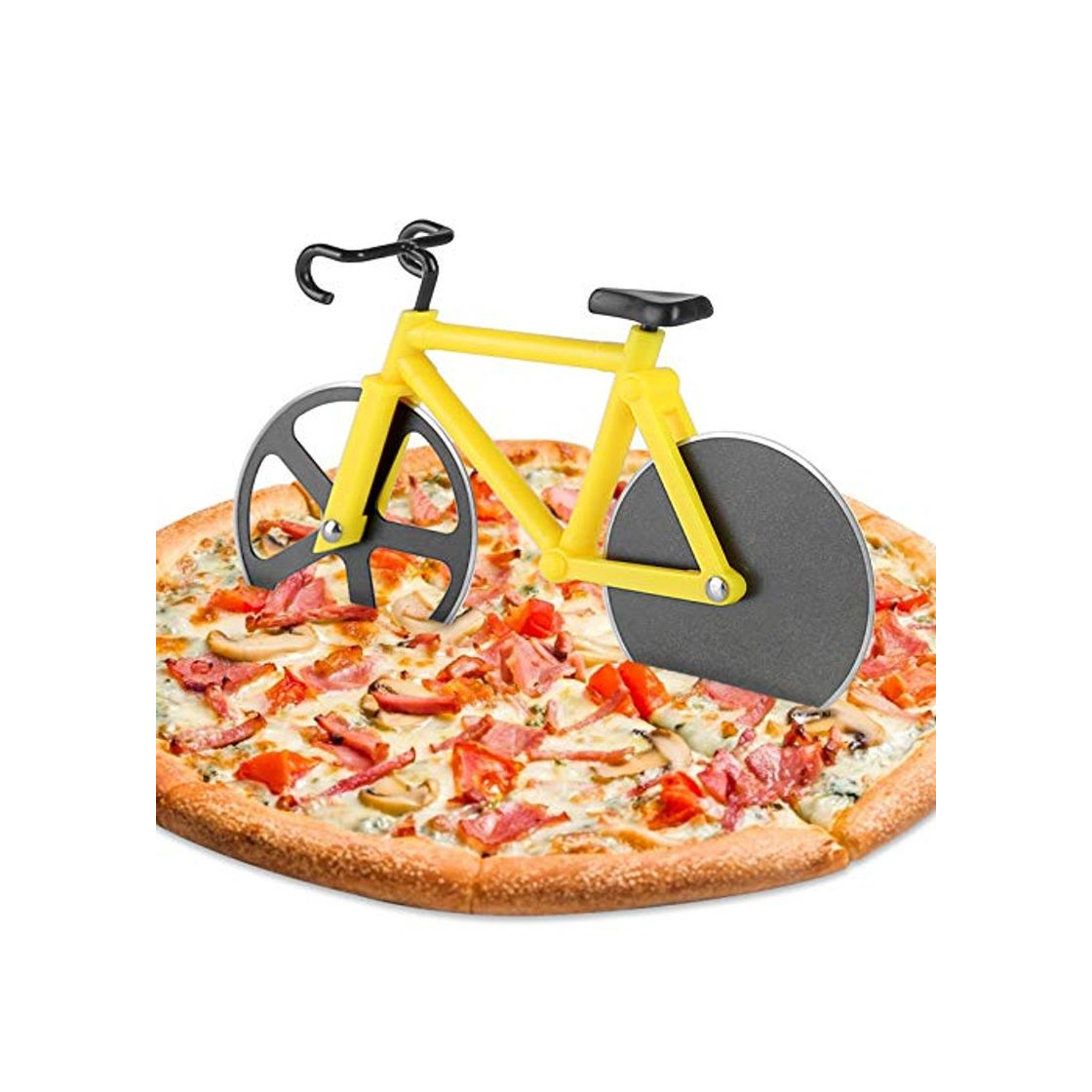 Products KATELUO Bicicleta Cortador de Pizza,Cortador Pizza Motocicleta,Corta Pizza Bicicleta,Las Herramientas Creativas Cocina