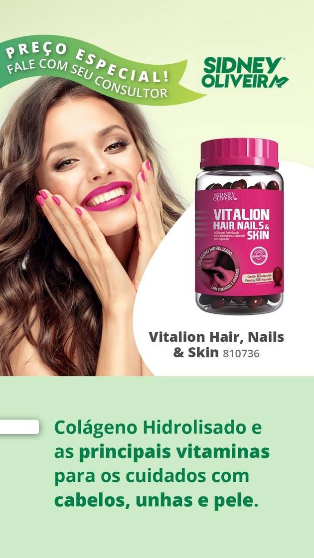 Fashion Suplemento Vitalion Hair, Nails & Skin