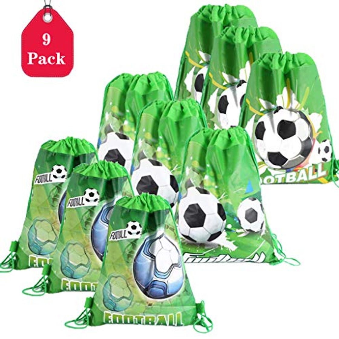 Fashion Amycute 9 pcs Mochilas fútbol de Niño