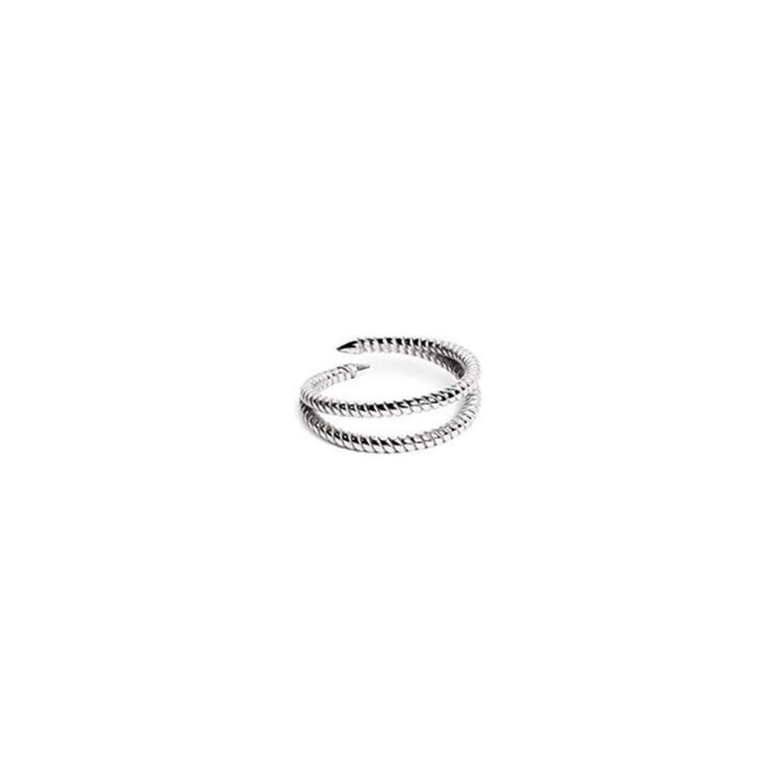 Moda SINGULARU ® Anillo Doble Twist Plata Talla Única