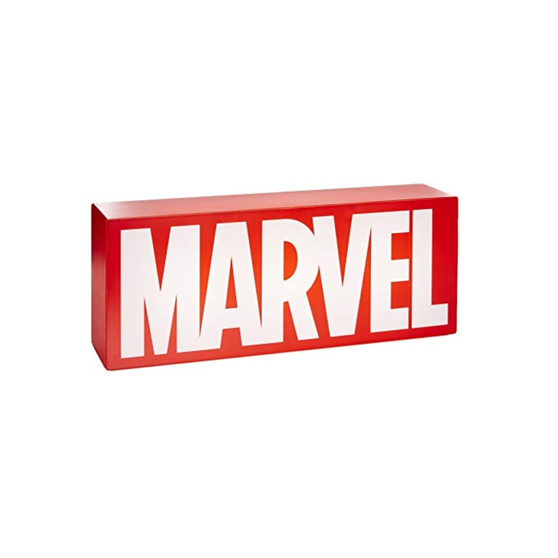 Home Marvel Marvel Logo Unisex Lámpara de mesa rojo-blanco