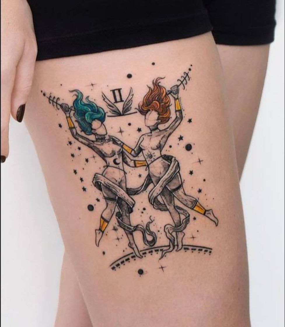 Fashion Gemini tattoo 