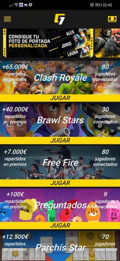 Gamersfy: Descargalo y Juega, compite gana Dinero 100%