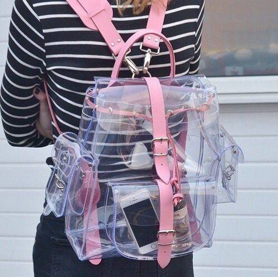 Moda Mochila Transparente 