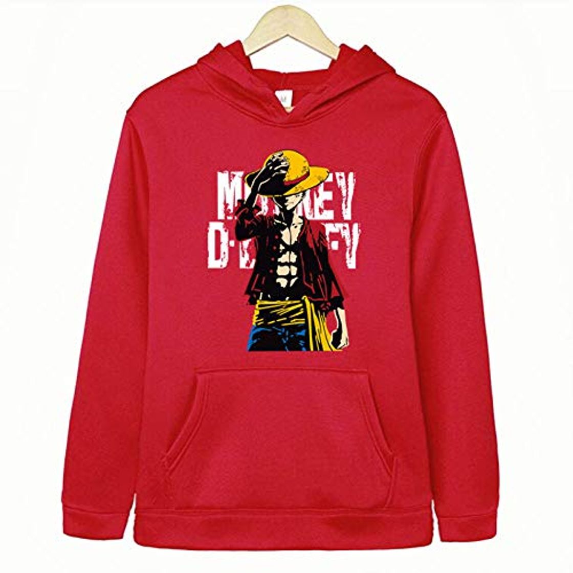 Moda DYWLQ Moda One Piece Luffy Sudaderas con Capucha para Hombres Sudaderas con