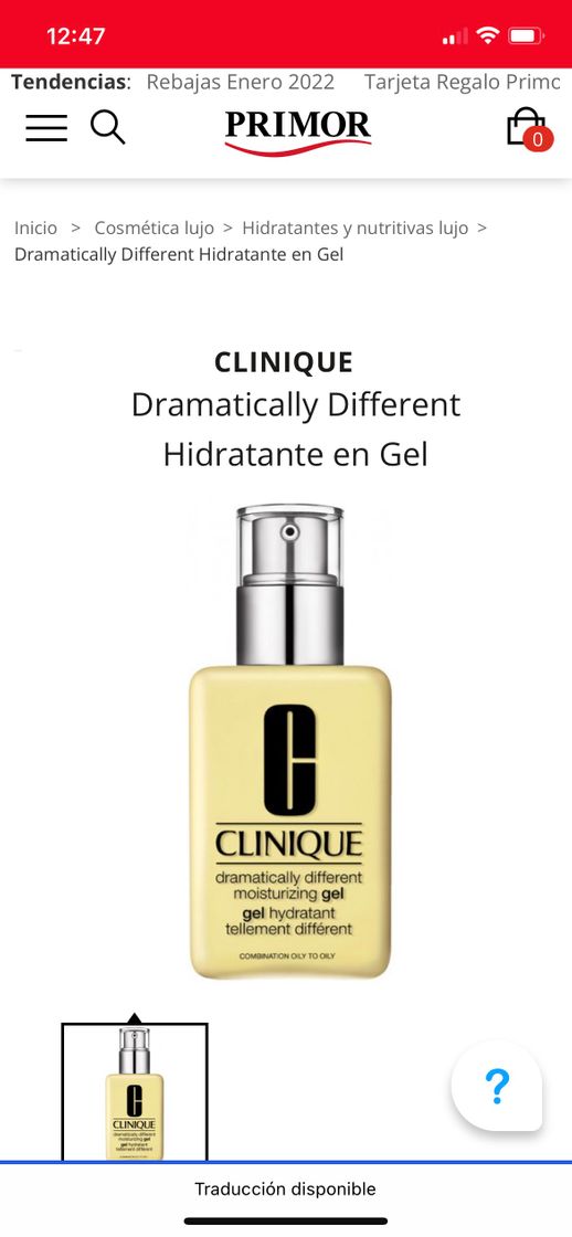 Producto Crema hidratante clinique