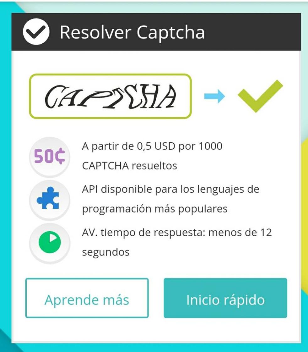 Social Este trabajo es de llenar captchap