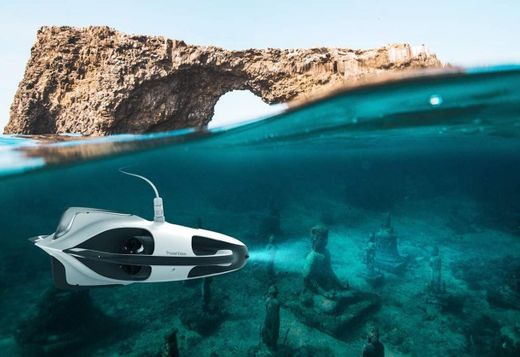 Rc Submarine PowerRay Underwater Drone Fishing Camera 1080p ...