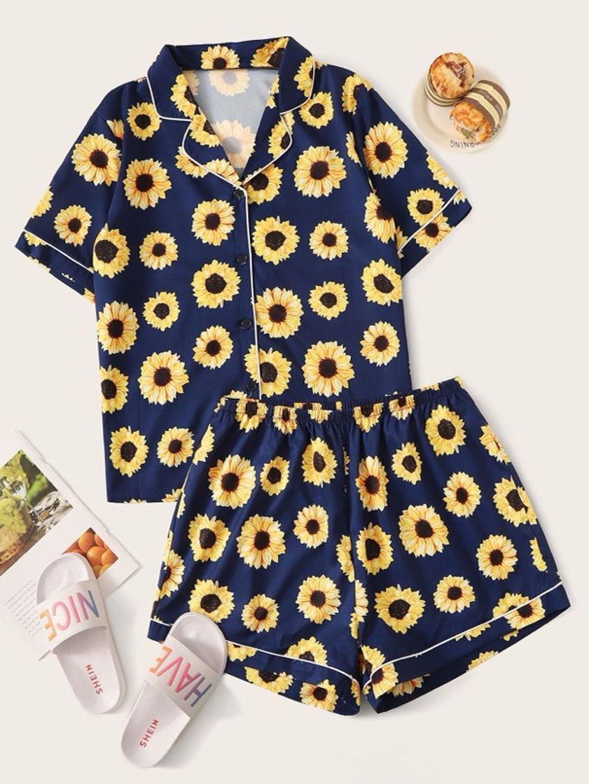 Fashion Sunflower pajamas 