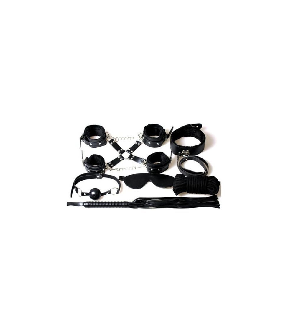 Producto Set bondage 8 piezas negro