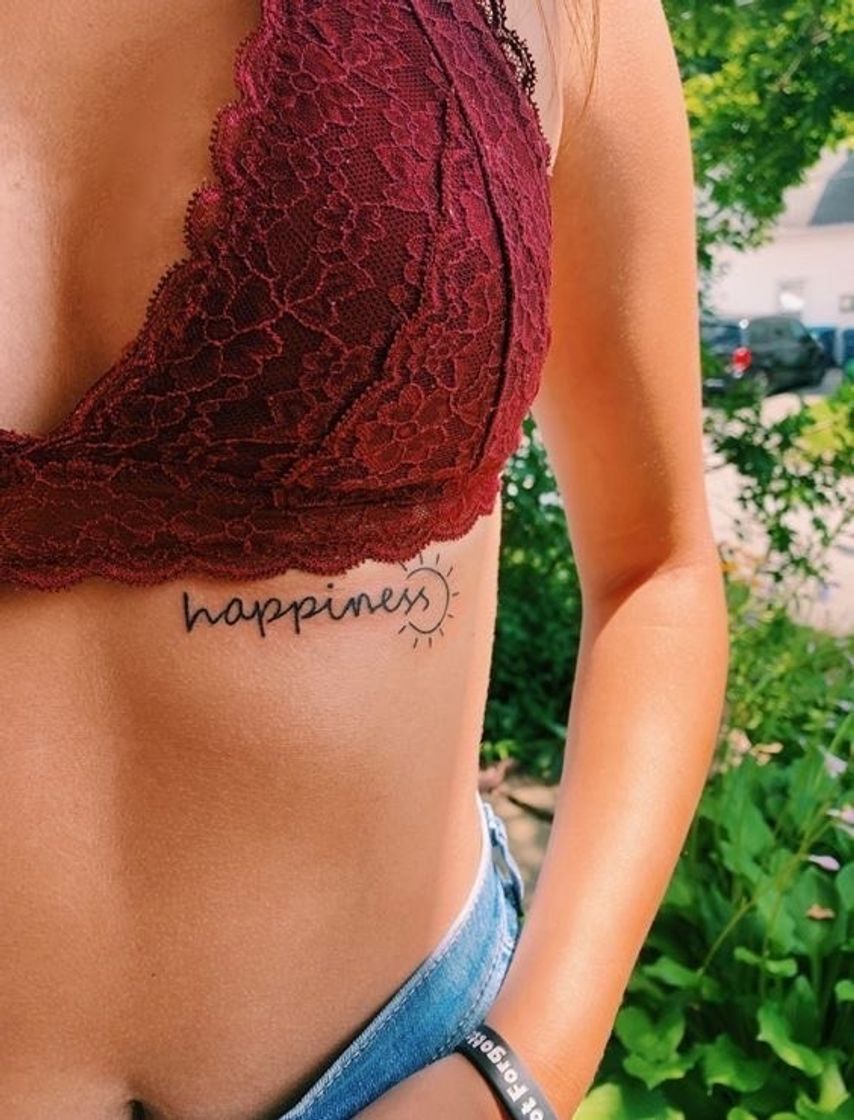 Moda happiness and sun tattoo