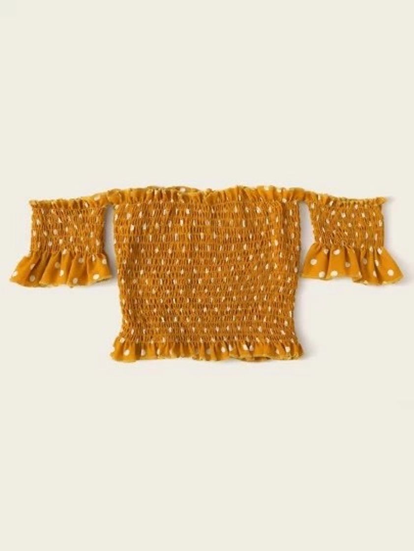 Moda Cropped Ciganinha De Bolinha