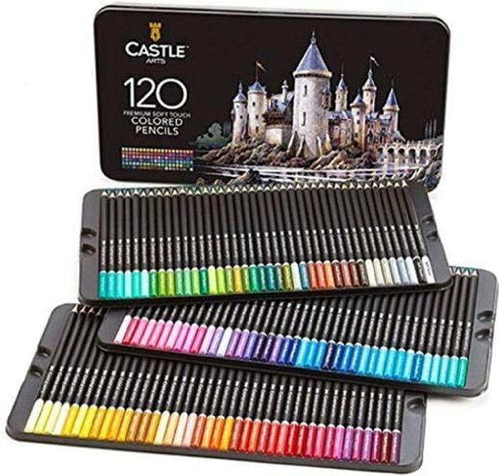 Product Castle Art Supplies 120 - Juego de lápices de colores