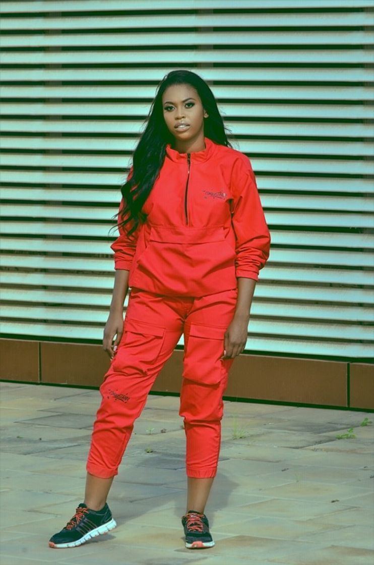 Moda Tracksuit Vermelho