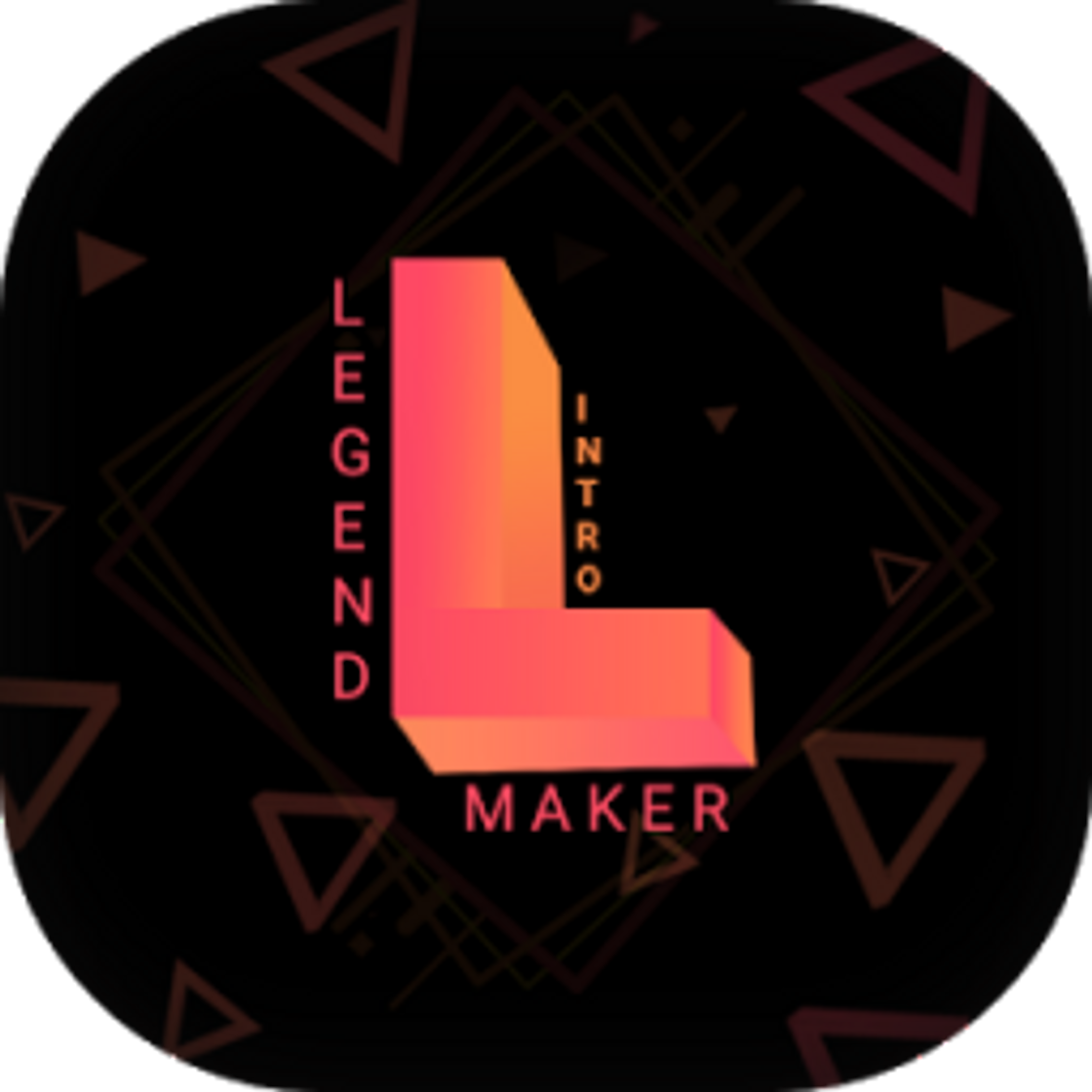 App legend intro maker animated text video maker