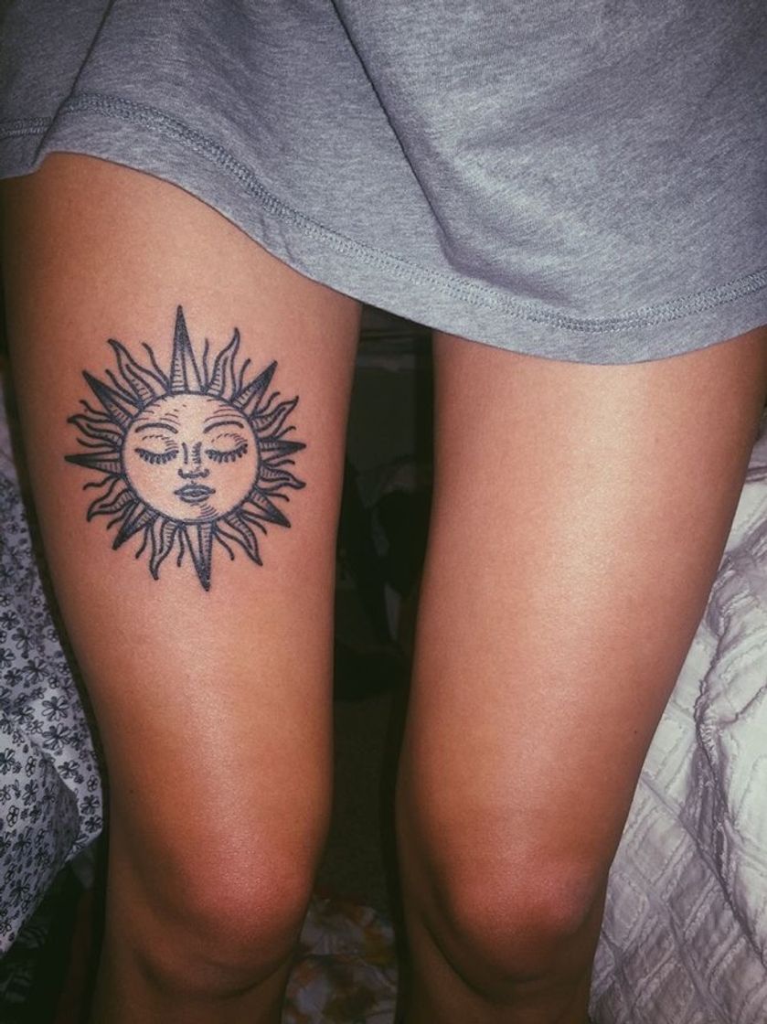 Fashion tatuagem sol 