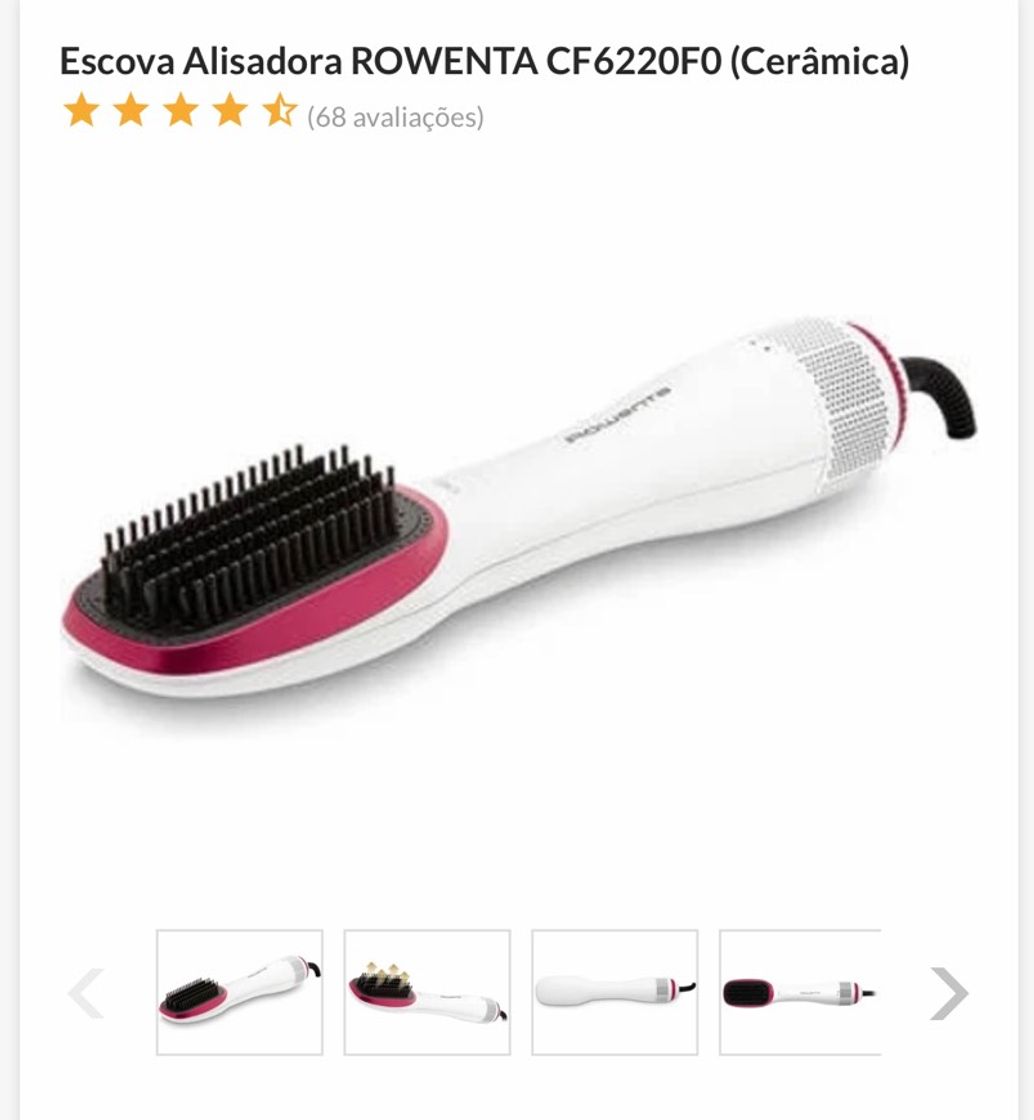 Escova Alisadora ROWENTA CF6220F0