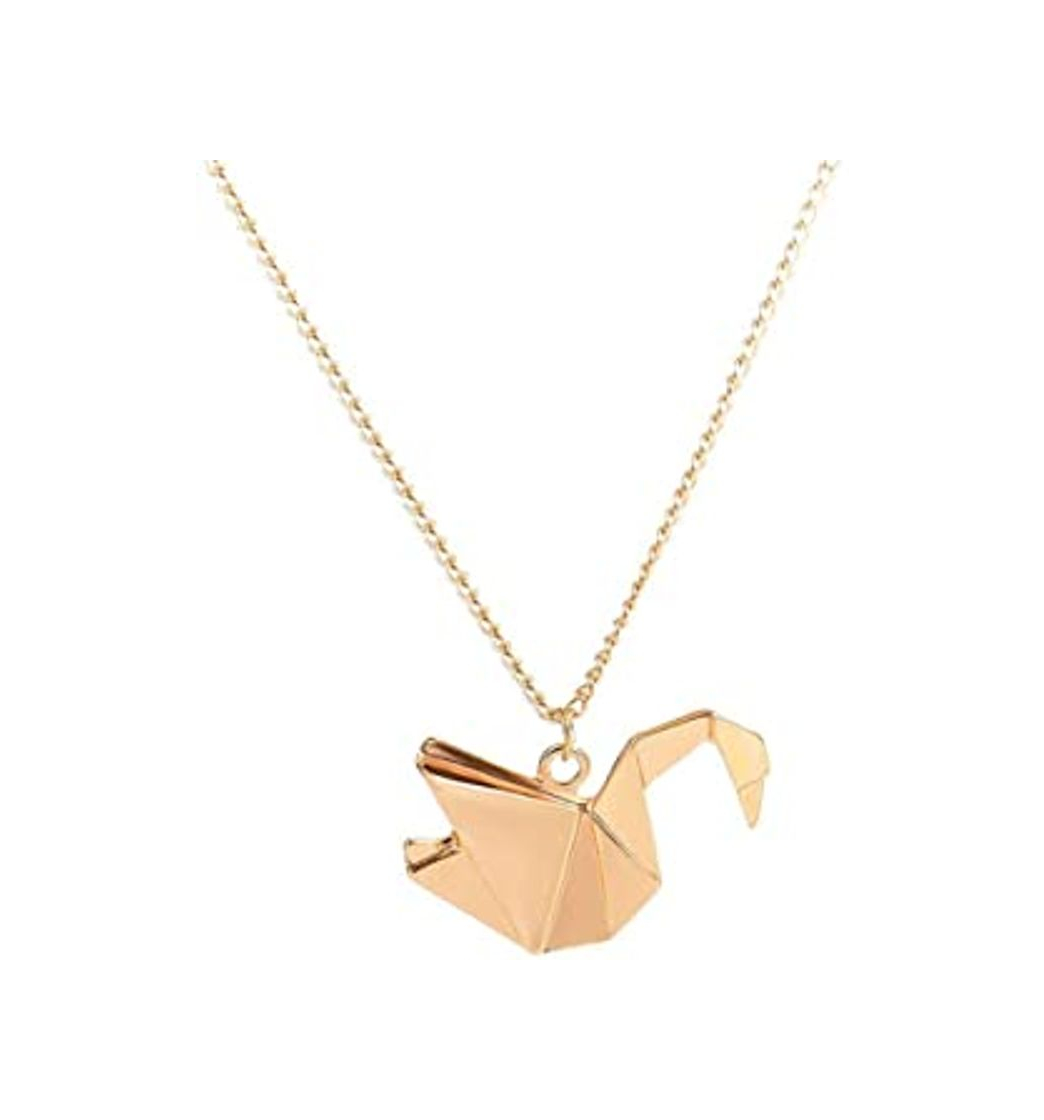 Social AnazoZ 18K Oro Rosa Collar Colgante Mujer Oro Rosa Collar Colgante Mujer