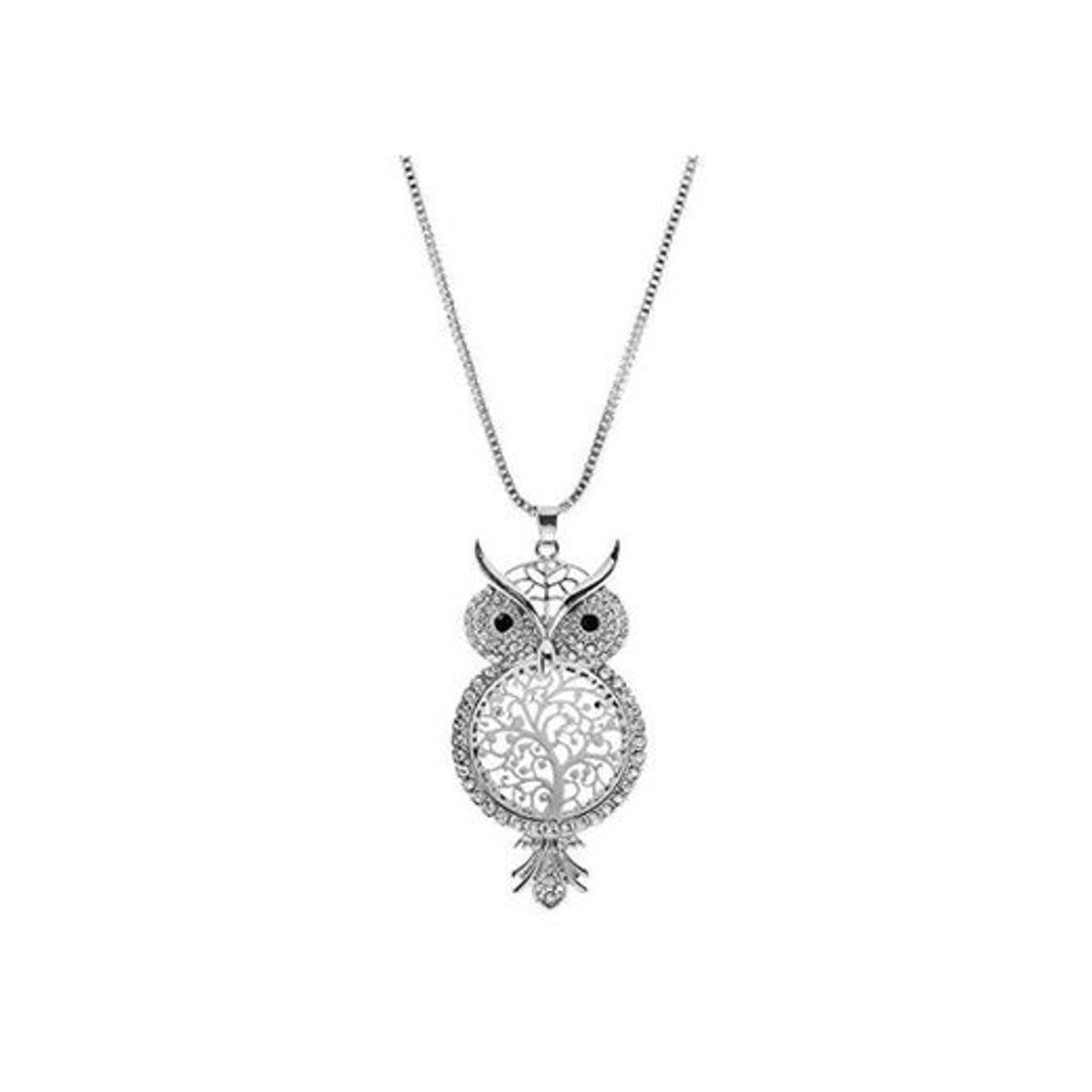 Social PicZhiwenture Colgante suéter Cadena Ropa Accesorios Collares Crystal Sweater Chain Colar Collier