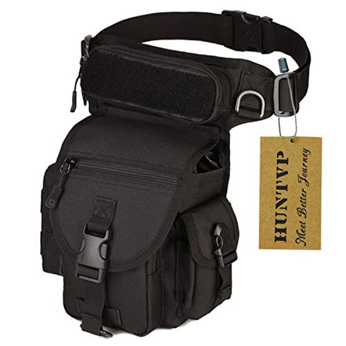 Fashion Huntvp Bolsa de Pierna Bolsa Táctical Militar Impermeable para Correr Senderismo Ciclismo