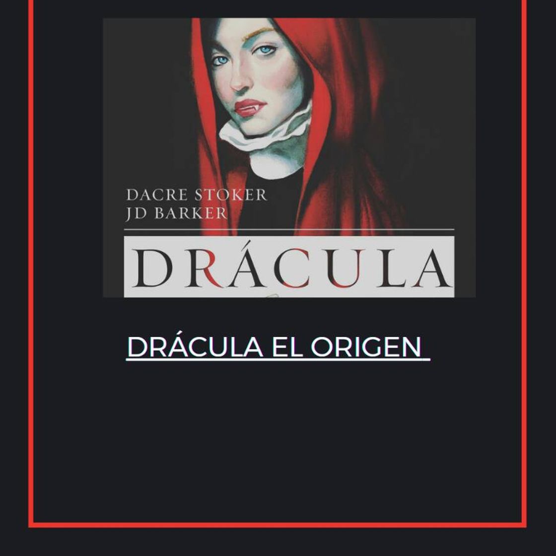 Libro DRACULA EL ORIGEN 