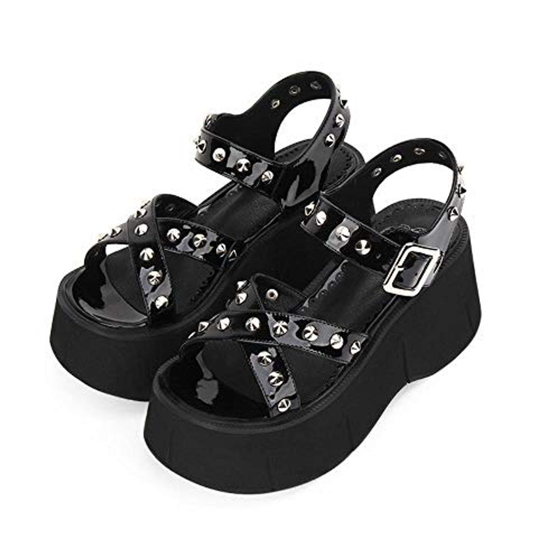 Fashion LIGEIAOGIAO Chicas Lolita Cosplay Verano Zapatos de Mujer Sandalias de tacón Alto