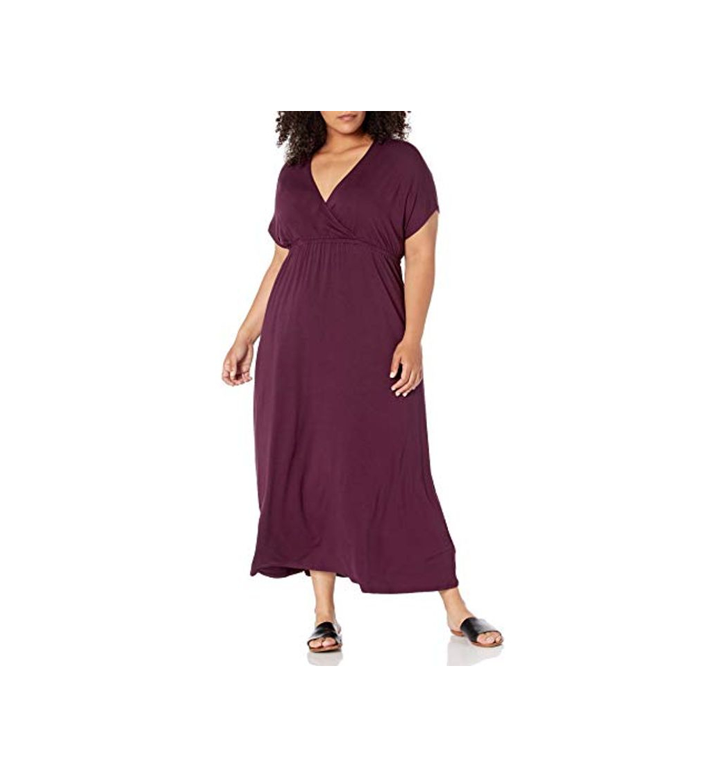 Social Amazon Essentials Plus Size Surplice Maxi Dress