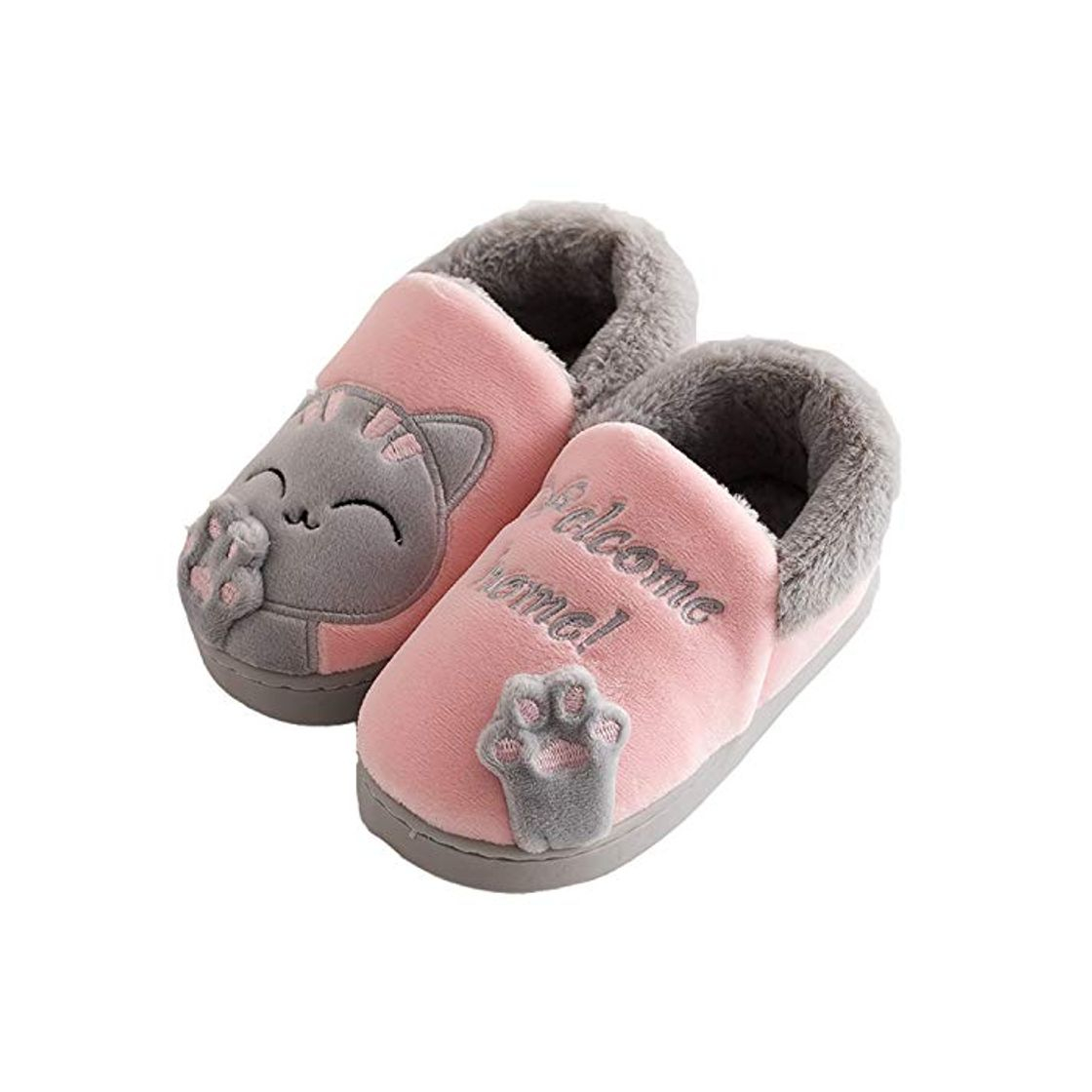 Fashion Zapatillas de Estar por Casa para Niño Niña Zapatos Pantuflas Invierno Mujer