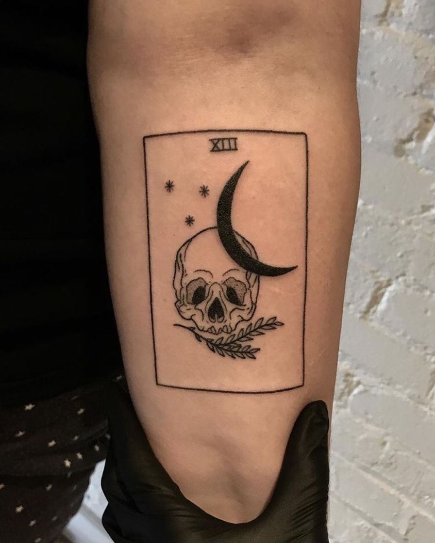 Fashion Tatto Death Tarot Card