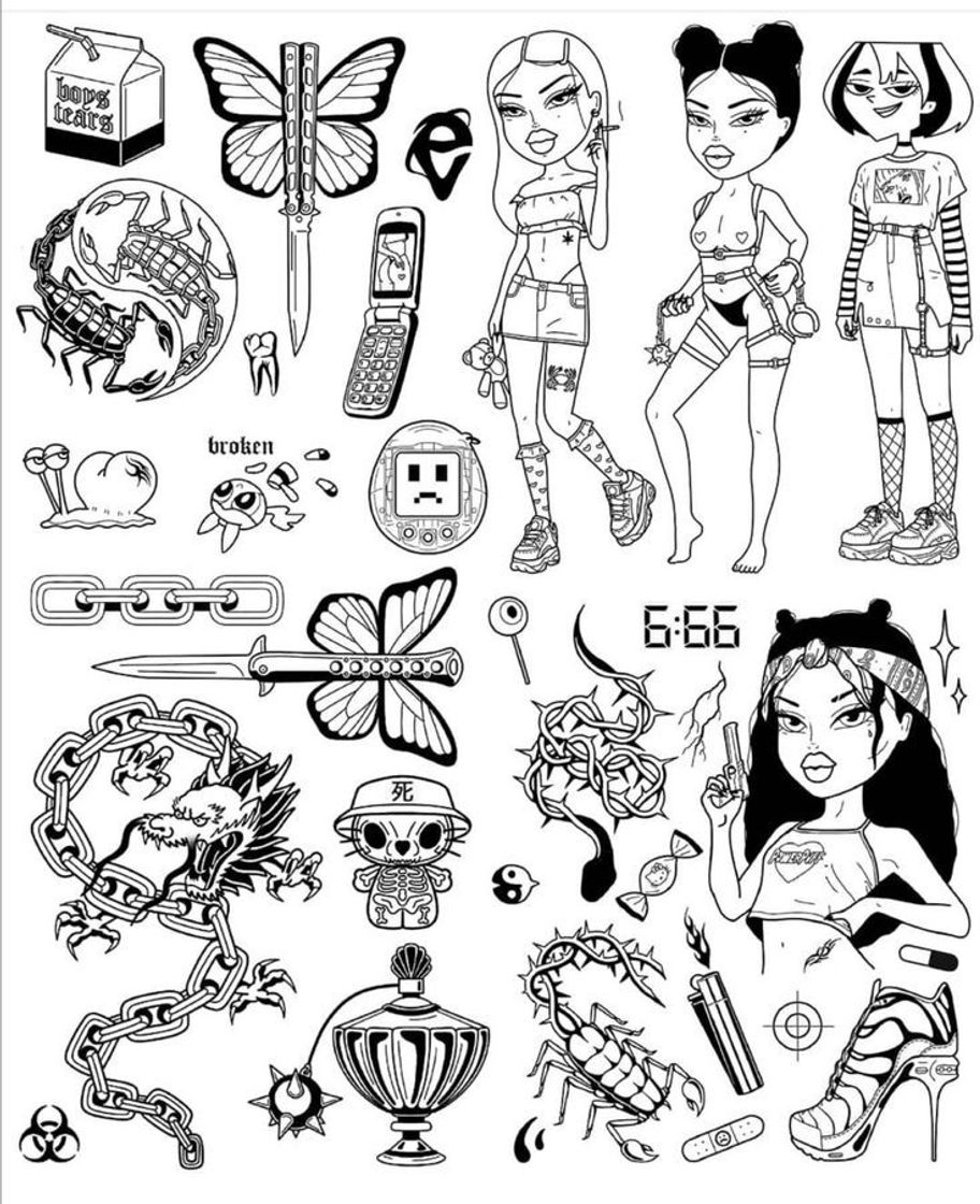 Moda Planilla para tatuajes🔥